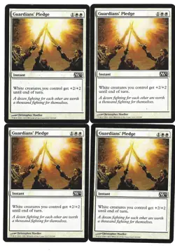 Gaurdians' Pledge x4 9/10 NM- Magic M:tG M12 2012 Core Set WM12GP-04 - Image 1
