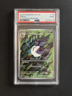 Arbok 176/162 Illustration Rare Pokemon Temporal Forces - PSA 9 Mint - Image 1