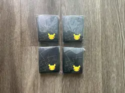 4x Pokemon Celebrations Sleeves Pikachu 25th Anniversary 65 ct - Image 1