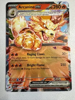 Scarlet & Violet Base Set Pokemon Card, Arcanine EX 032/198 Ultra Rare - Image 1