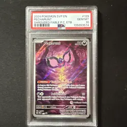 2024 Pokemon Shrouded Fable Pokemon Center ETB PECHARUNT 129 Black Star PSA 10 - Image 1