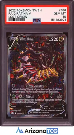 Pokemon 2022 Giratina V 186/196 Alt Art Lost Origin GEM MINT PSA 10 - Image 1