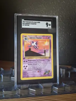 Pokemon 2000 Gym Challenge Sabrina's Haunter 1st Edition SGC 9 55/132 - Image 1