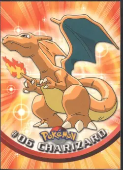 BR | (A) Topps 1999 TV Animation Series #1 | Charizard #6 Blue Label (1st print) - Image 1