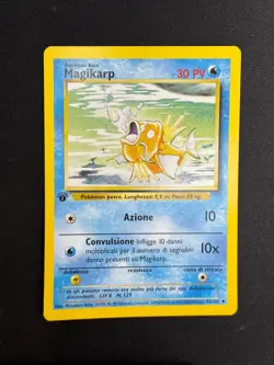 Pokemon Magikarp 35/102 Set Base Prima Edizione Wizards ITA Carte Vintage - Image 1
