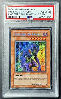 2004 Yugioh THE END OF ANUBIS AST-000 1st Edition Secret Rare PSA 10 Gem Mint! - Image 1