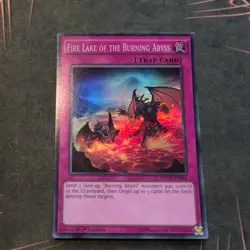 Fire Lake of the Burning Abyss nech-en086 1st Edition (VLP) Super Rare Yu-Gi-Oh! - Image 2