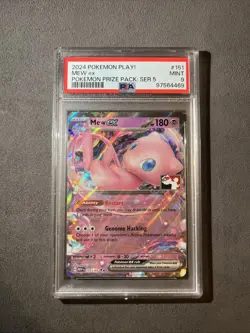 Pokemon Card PSA 9 Mew ex 151/165 151 MEW Prize Pack Series Promo Holo 2024-25 - Image 1