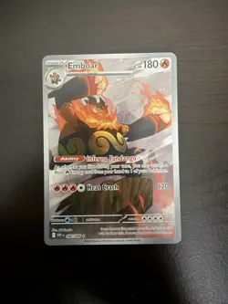 Pokemon TCG Emboar Full Art Sv: White Flare English Card 098/086 Near Mint - Image 1
