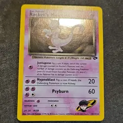 Rocket's Mewtwo Best of Promo Reverse Holo 008/009 70 HP English Pokemon Card - Image 1