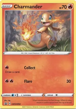 Charmander SWSH092 - Sword & Shield Promo Card - NM - Image 1