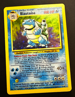 Pokemon TCG Blastoise Base Set Holo Unlimited Rare Card 2/102 WOTC LP - Image 1