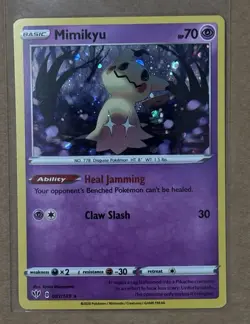 Pokemon TCG - Mimikyu - 081/189 - Rare Cosmos Holo Card - NM/M - Image 1