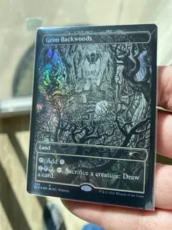 MTG Magic The Gathering SLD Secret Lair Drop Borderless Foil #354 Grim Backwoods - Image 2