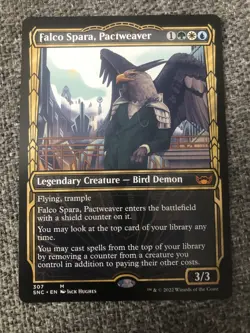 1x Falco Spara, Pactweaver SHOWCASE Streets of New Capenna MTG NM - Image 1