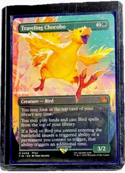 Magic: The Gathering Traveling Chocobo Mythic Borderless Final Fantasy - Image 1