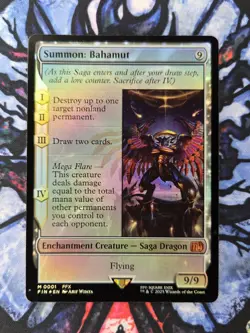 Summon: Bahamut | Final Fantasy (FIN) | 0001 Mythic Foil | NM Magic MTG - Image 1