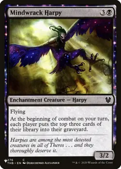 MTG Magic the Gathering Mindwrack Harpy (THB-276/2869) The List LP - Image 1