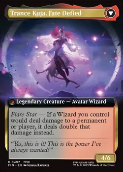 Kuja, Genome Sorcerer (Extended Art) #497 (NM) Final Fantasy FIN Magic MTG - Image 2
