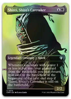 Shirei, Shizo's Caretaker (Borderless) #676 (Foil) NM Commander Masters - Image 1