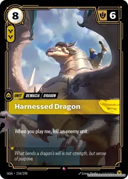 Harnessed Dragon [OGN - 234/298] - LP [Foil] TCG Riftbound - Image 1