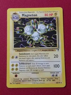 Pokemon Magneton 28/110 Legendary Collection WotC 2002 TCG Rare Stage 1 Electric - Image 1