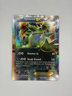 POKEMON TCG - TYRANITAR EX (42/98) HOLO RARE - ANCIENT ORIGINS - NM+ - Image 1