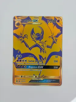 POKEMON TCG - LUNALA GX (SM103A) FULL ART GOLD PROMO - NM+ - Image 1