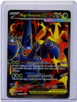 Pokemon Mega Heracross ex 108/094 Holo Ultra Rare Phantasmal Flames ME02 NM - Image 1