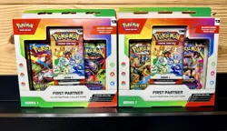 Pokemon First Partner Illustration Collection Box Series 1 Sealed New - Lot of 2 - Image 1