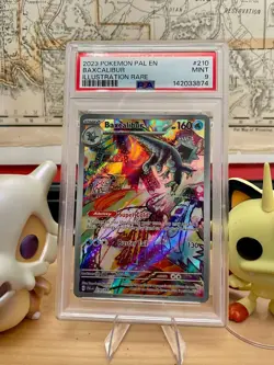 Pokemon Baxcalibur 🌟TOMOKAZU KOMIYA🌟 210/193 Sv02: Paldea Evolved IR PSA 9 - Image 1