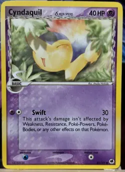 Pokemon - Cyndaquil 45/101 - Dragon Frontiers Non Holo - LP - Image 1