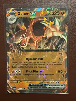 Pokemon TCG - Golem EX - 076/165 - Double Rare Holo -NM/M - Image 1