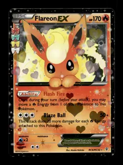 Generations: Radiant Collection #RC6/RC32 Flareon EX Ultra Rare,Holo Pokemon - Image 1