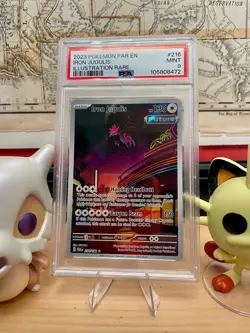 Pokemon Iron Jugulis 216/182 SV04: Paradox Rift Illustration Rare PSA 9 - Image 1
