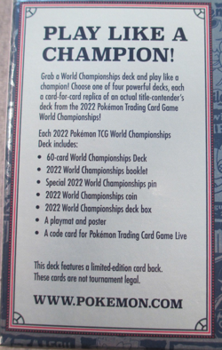 Pokemon tcg - Andre Chiasson Deck - Sealed - 2022 World Championship London - Image 5