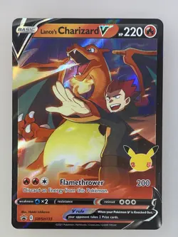 2021 Pokemon Sword & Shield Promo Lance's Charizard V SWSH133 Mint - Image 1