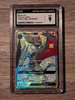2019 Pokemon Hidden Fates Noivern GX Holo #SV78 CGC Mint 9 - Image 1