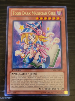 Yu-Gi-Oh Toon Dark Magician Girl 1st Edition Unlimited Rare LCYW-EN111 Nm - Image 1