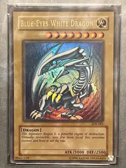 Yu-Gi-Oh! PSA 9 2002 Blue-Eyes White Dragon SDK-001 Ultra Rare Kaiba Holo MINT - Image 3