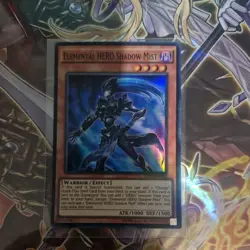 1x Elemental HERO Shadow Mist SDHS-EN001 - SUPER RARE Unl Edition Mint/NM - Image 1