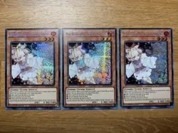 3x Ash Blossom & Joyous Spring Prismatic Secret Rare MP22-EN257 Near Mint - Image 1