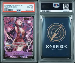 PSA 10 One Piece Vinsmoke Reiju (Gold) OP12-063 SR Admirable (AC01) - Image 3