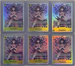One Piece CCG Nico Robin EB03-055 SR Super Rare English Lot of 6 Fresh Pull NM - Image 1