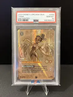 Disney Lorcana PSA 10 - TIANA - Restaurant Owner - Enchanted PSA 10! PRINCESS! - Image 1