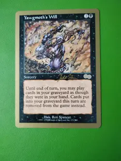 Magic the Gathering 1999 World Championship Decks Yawgmoth's Will Card LP - Image 1