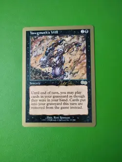Magic the Gathering 1999 World Championship Decks Yawgmoth's Will Card LP - Image 2