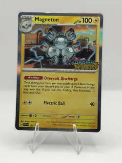 Magneton SVP153 Surging Sparks Prerelease Promo Holo Rare Pokemon Card - Image 1