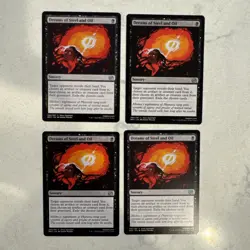 Magic the Gathering MTG Dreams Of Steel And Oil Play Set Of 4 Cards - Image 1
