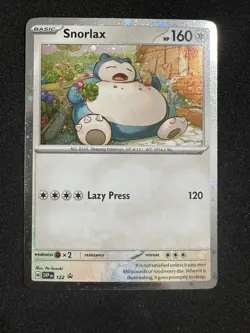 Snorlax - 122 Promo SV: Scarlet & Violet Promo Card Pokemon TCG Cosmos Holo - Image 1